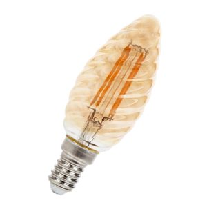 LED Kerze E14. 4W. komfort-warm Filament Twist