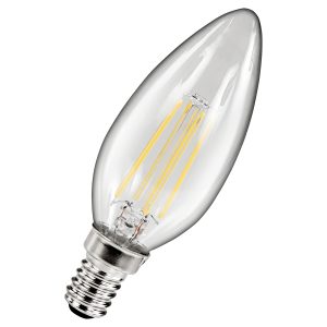 LED Kerze E14. 4W. 470lm kaltweiß Filament
