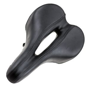 Dunlop Fahrradsattel Comfort-Zone. schwarz 27cm16.5cm