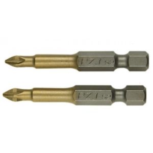 Pozidriv PZ1 Kreuzschlitz Bits. 2 Stück Bit Schraubeinsätze Länge 50mm