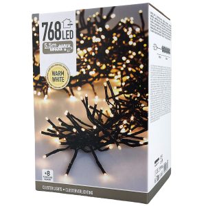 Lichterkette 768 LED 8.5m warmweiß 8 Funktionen