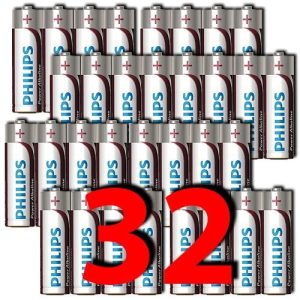 Micro-Batterien. 32 Stück. Philips Power Alkaline