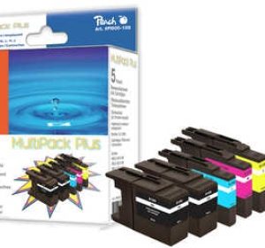 Druckpatrone Peach Combi-Pack Plus für Brother Typ LC1280