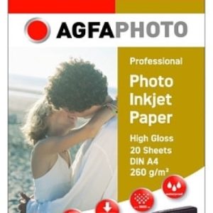Foto-Papier AgfaPhoto Professional. 260g/qm. Din A4. 20 Blatt