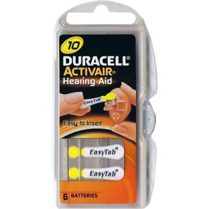 Hörgerätebatterie Duracell EasyTab 6 Stück V 10