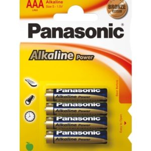4 Micro-Batterien (AAA) Panasonic Alkaline