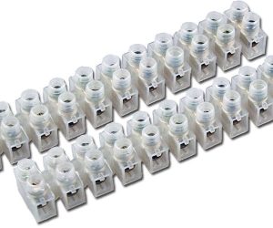 Lüsterklemmen für 3 – 6mm². 2 x 12 Klemmen. transparent