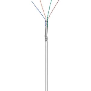 Cat5e. geflechtgeschirmt. 100m. grau. Kupfer