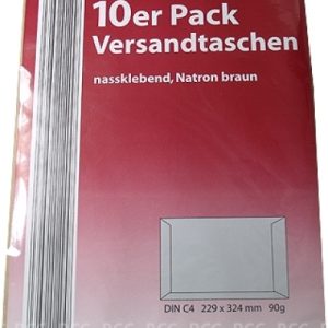 Versandtaschen. DIN C4. weiss. 10 Stück