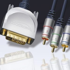 DVI-Kabel RGB-Cinch 5m. Clicktronic
