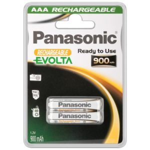 2 Stück AAA-Akkus. 900mAH Panasonic EVOLTA