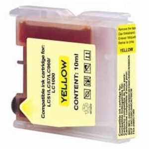 Druckerpatrone kompatibel zu Brother LC-970 / LC-1000. Yellow
