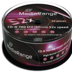 50 St. CD-R Rohlinge. MediaRange. 52x