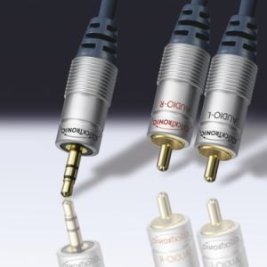 Stereo-Kabel Cinch/Klinke 5m. Clicktronic