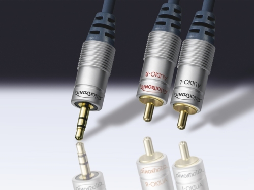 Stereo-Kabel Cinch/Klinke 5m. Clicktronic