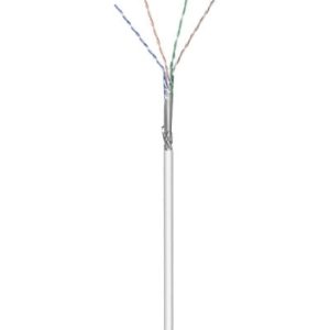 Cat5e. geflechtgeschirmt. 100m. grau. starr. Kupfer. LSOH