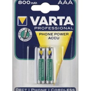 2 Stück AAA-Akkus. 800mAH Varta. DECT Akku