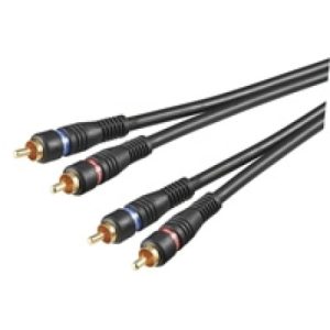 Cinch-Kabel 10.0 m / 2xCinch – 2xCinch / Gold
