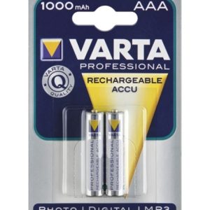 2 Stück AAA-Akkus. 1000mAH Varta Professional
