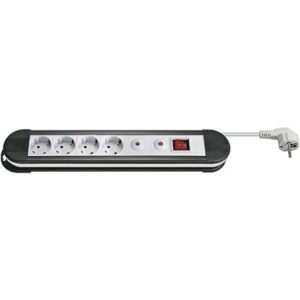 4-fach Steckdosenleiste mit Überspannungs/Temperaturschutz