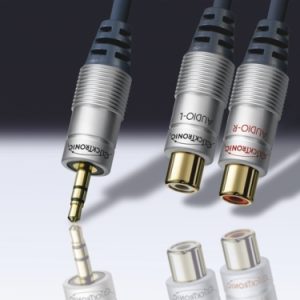 Audiokabel Klinke/Cinch 5m. Clicktronic