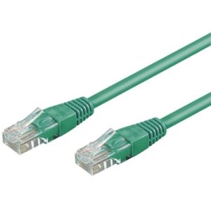 Patchkabel Cat5e. geschirmt. 1m. grün