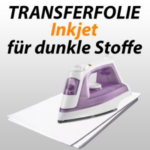 Inkjet-Transferfolie f. dunkle Textilien. 10 Blatt