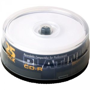 25 St. CD-R Rohlinge. Platinum. 52x. printable