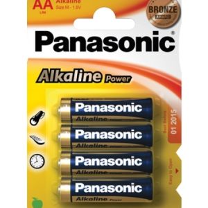 Mignon-Batterien. 4 Stück. Panasonic Alkaline