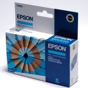 original Epson Tintenpatrone cyan. Art TPE322
