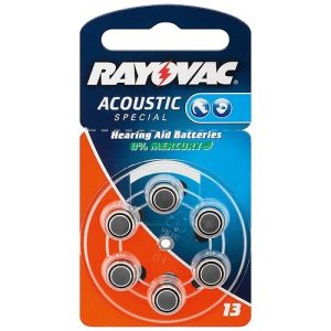 Hörgerätebatterie Rayovac / Varta 6 Stück V 13