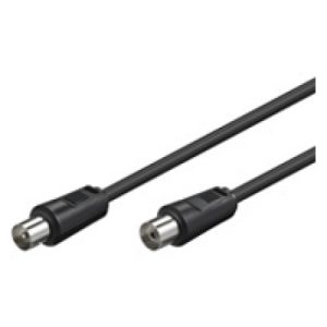 Koaxial Anschluss Kabel; schwarz. 10m
