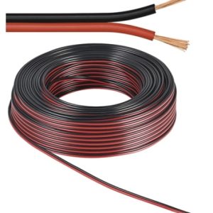 Lautsprecherkabel rot/schwarz. Q.2×0.75. 50m. CU