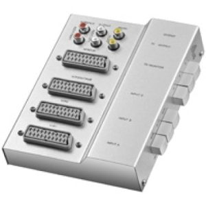 Umschaltbox im Metallgehäuse / silber