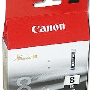 Original Canon Schwarze Tintenpatrone Nr. 8. CLI-8BK