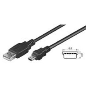 USB-Mini-Kabel. 3m Länge