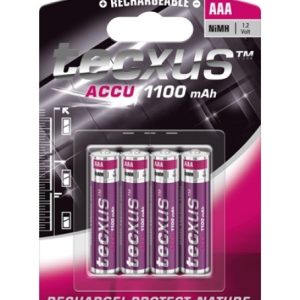 4 Stück AAA-Akkus. 1100mAH tecxus