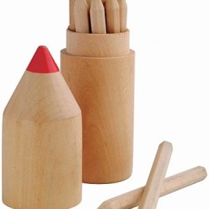 Holzbox mit 12 Stiften