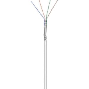 Cat5e. geflechtgeschirmt. 100m. grau. Kupfer. starr