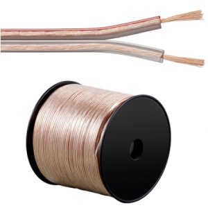Lautsprecherkabel transparent. Q.2×0.75. 100m. CCA