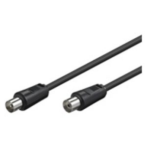 Koaxial Anschluss Kabel; schwarz. 0.5m