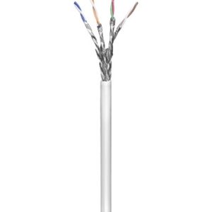 Cat6 geflechtgeschirmt. 305m. grau.starr.LSOH.PIMF