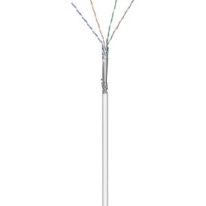 Cat5e. geflechtgeschirmt. 100m. grau. starr