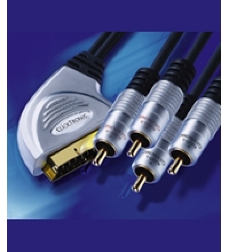 Scart-Kabel 6xCinch 5m. Clicktronic