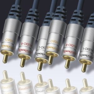 Cinch-Kabel Stereo+Video 5m. Clicktronic