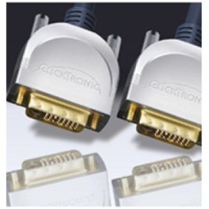 DVI-Kabel St-St 24+1. 10m. Clicktronic