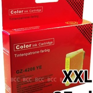 Druckerpatrone kompatibel zu Brother LC-970 / LC-1000. Yellow XXL-Version