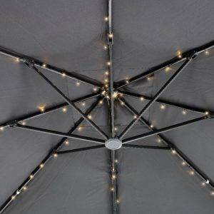 Solar Lichterkette für Gartenschirm mit warmweißen 72 LED