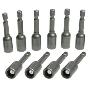 Bit-Satz Steckschlüssel Stecknüsse – 10 Stück 8mm