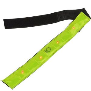 Reflektorband mit LED. neon-gelb